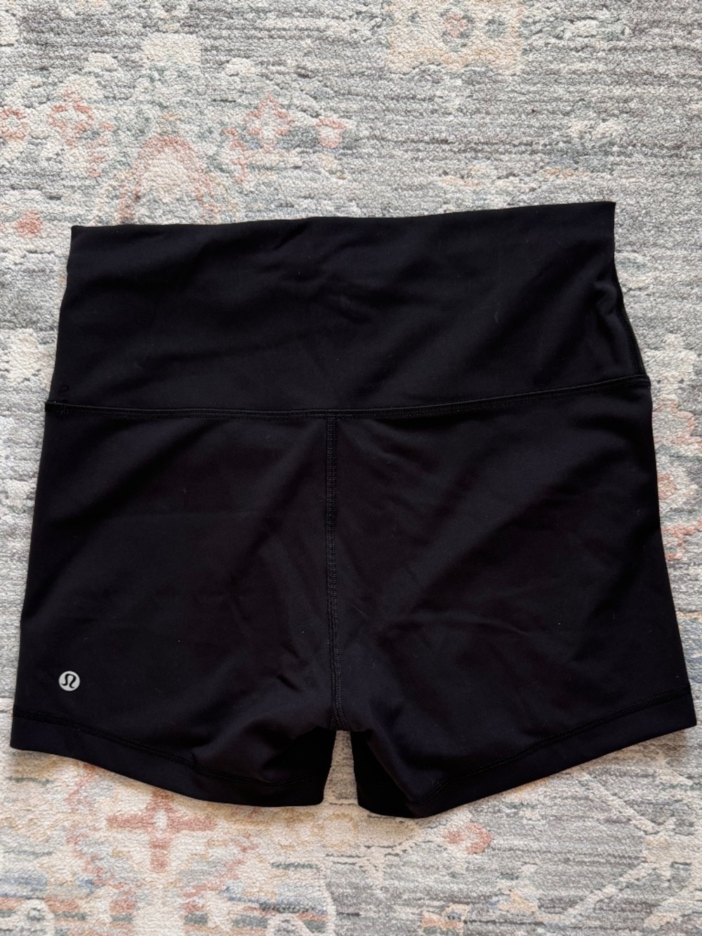 Lululemon Wunder Train High-Rise Shorts Black Size 10 Everlux Athletic Yoga - Picture 3 of 5